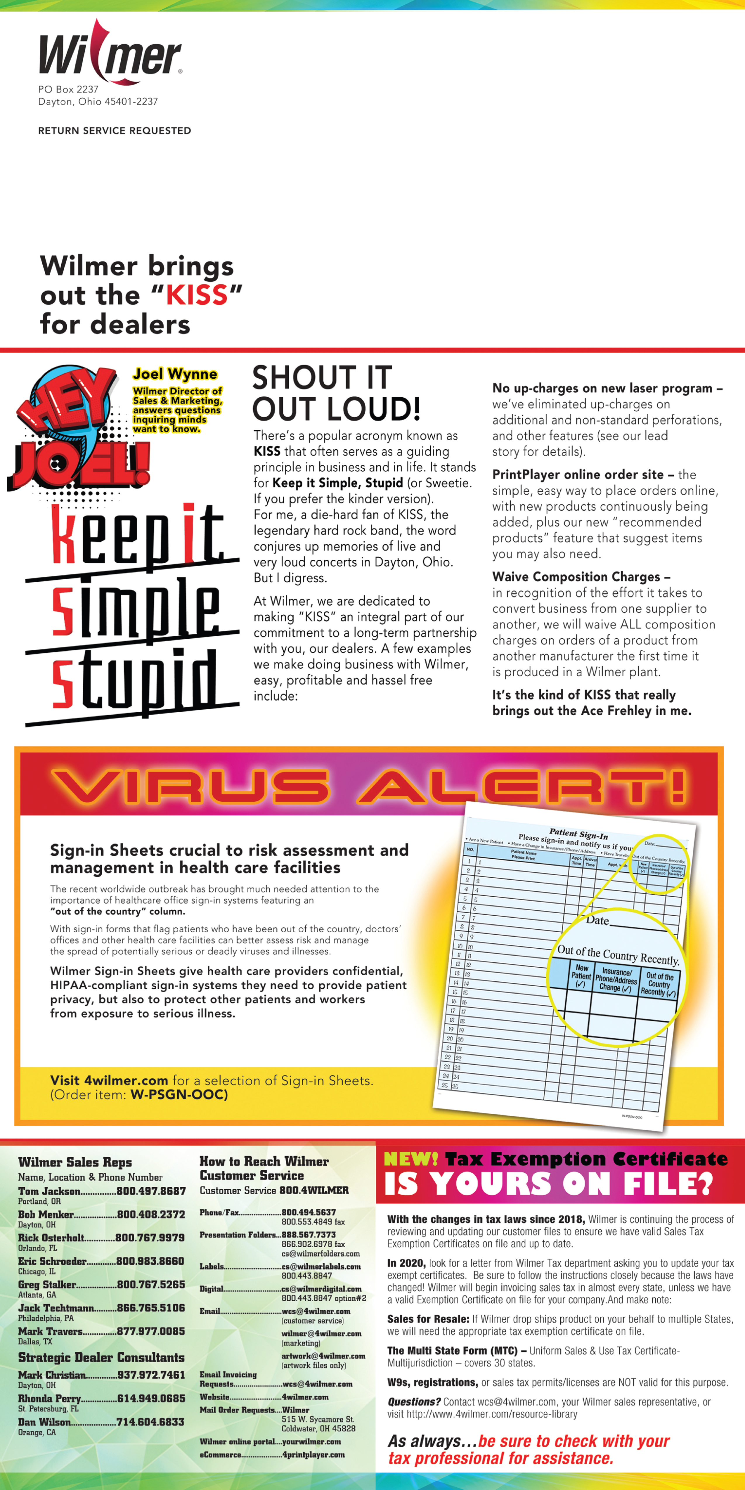 Spring 2020 Newsletter Page 2