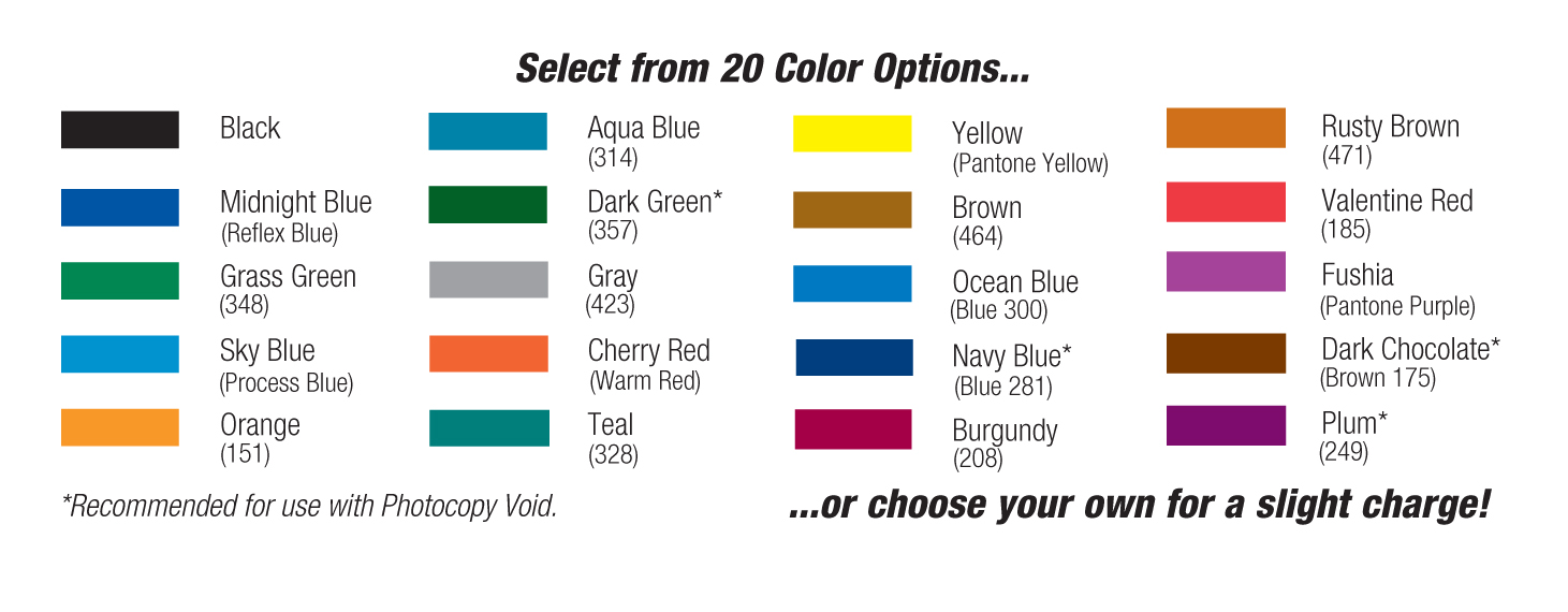 Standard Plus Color Options