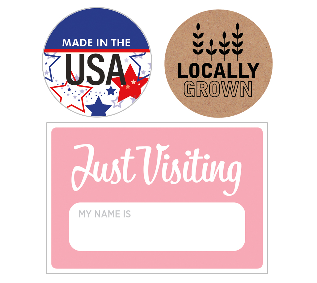 Stock labels and stickers